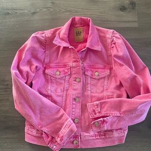 Barbie x Gap collab pink denim jacket